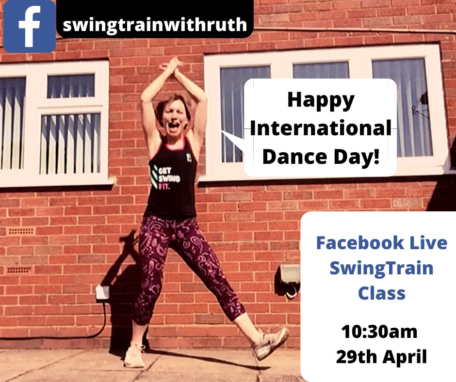 ruthpineapple's tweet photo. Lets dance!! #InternationalDanceDay @SwingTrainfit #FacebookLive #freeclass #socialdisdance #danceathome #LockdownLife #StayInWorkOut #Stayhappy #homeworkout #morningmotivation #stayhealthyathome #StayEndless #WeGotThis #charleston #swingdance #fitness #keepdancing #danceday https://t.co/K2psPOMSm0