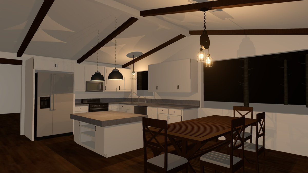 KalGMorici's tweet photo. We made my dream kitchen in SketchUp/Capture last night and I love it so much 🥺 https://t.co/WdQDecQsAB