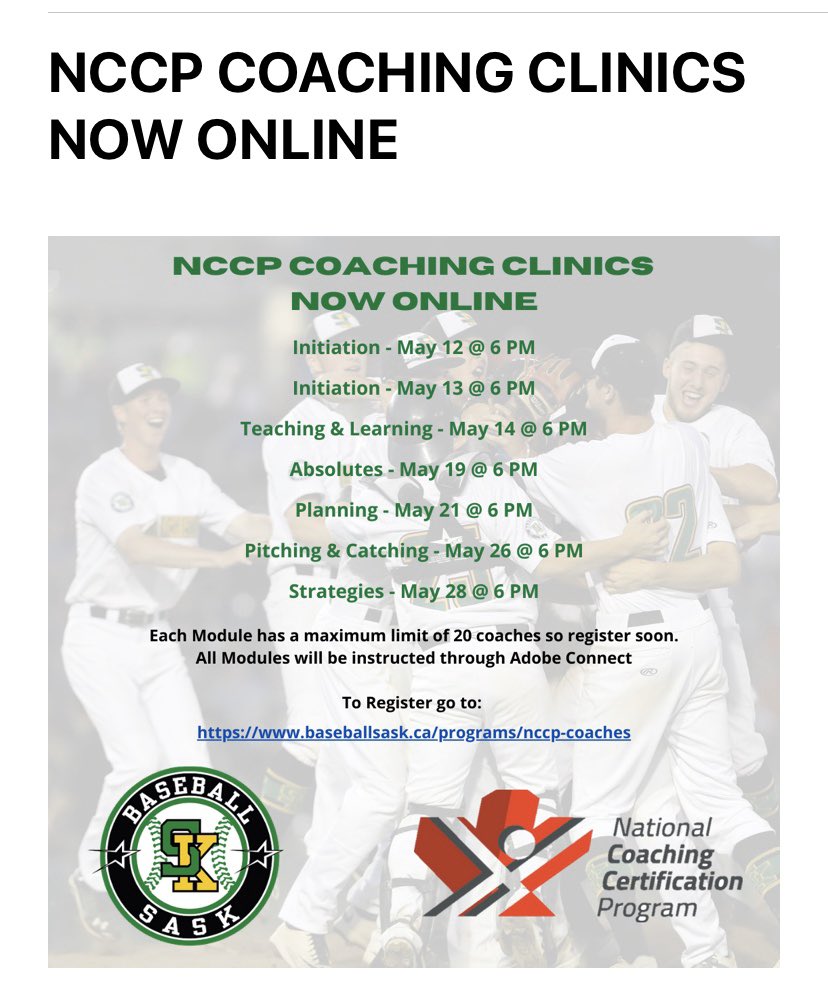 NCCP coaches clinics online