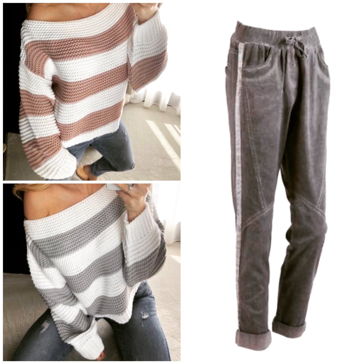 Stripes and Italian joggers for us this week are our FG style staples ❤️