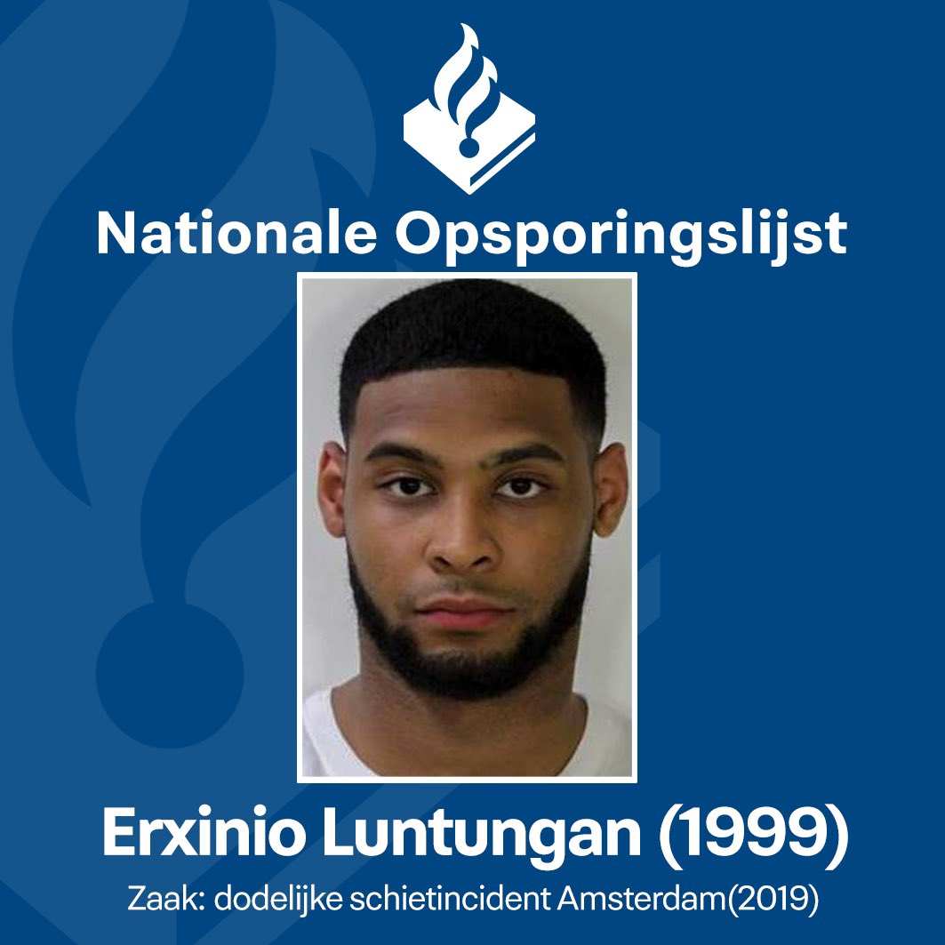 Zojuist is Erxinio Luntungan (1999) toegevoegd aan de #NationaleOpsporingslijst.