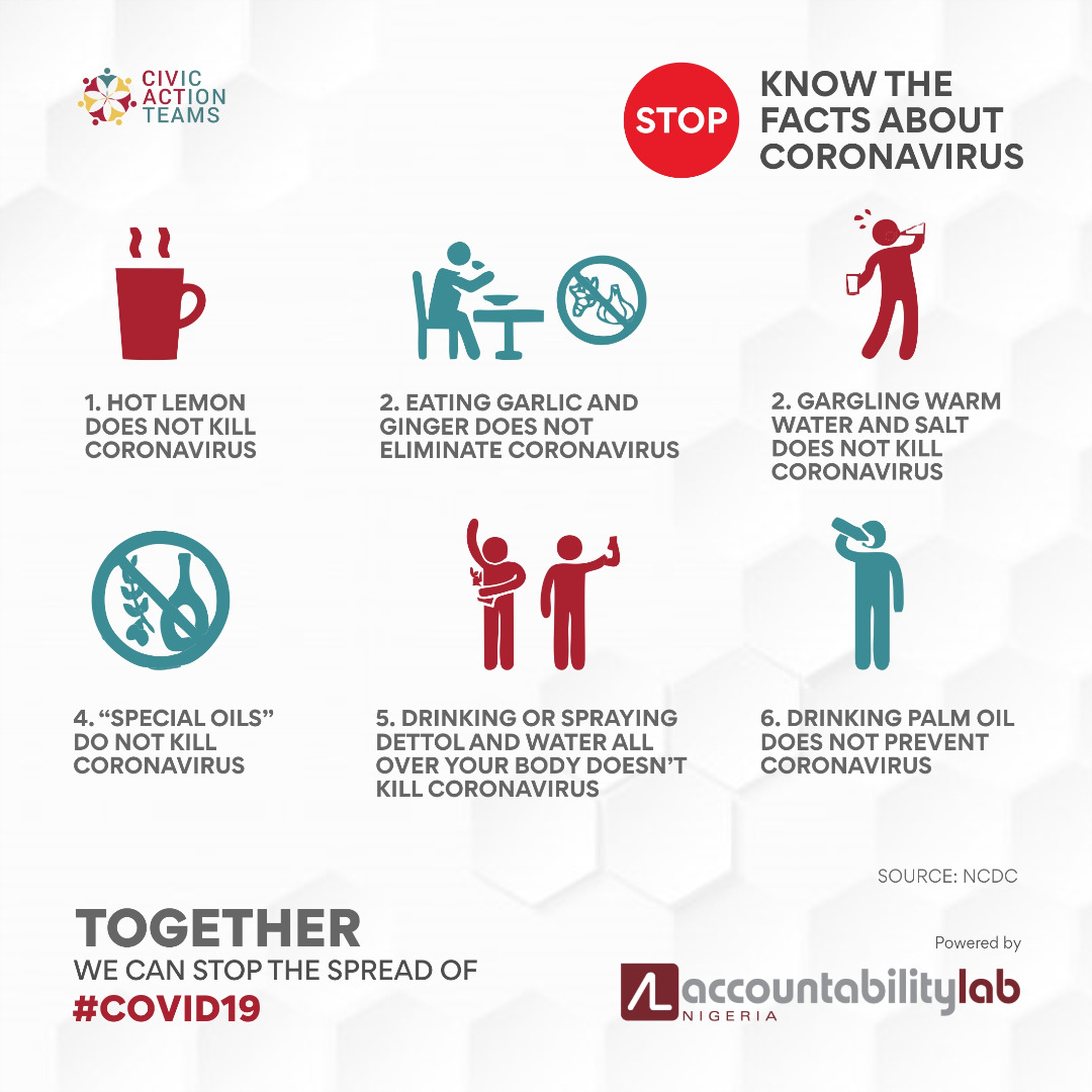 Voice2Rep's tweet photo. Share only relevant information on #COVID19 by consulting valid sources such as @NCDCgov, @Fmohnigeria and @WHONigeria.
We need everyone to #knowthefacts to #StopTheSpread.
#TakeResponsibility
#ResponsibleLeadership
#ResponsibleLockdown https://t.co/Zy2p1VCmjv
