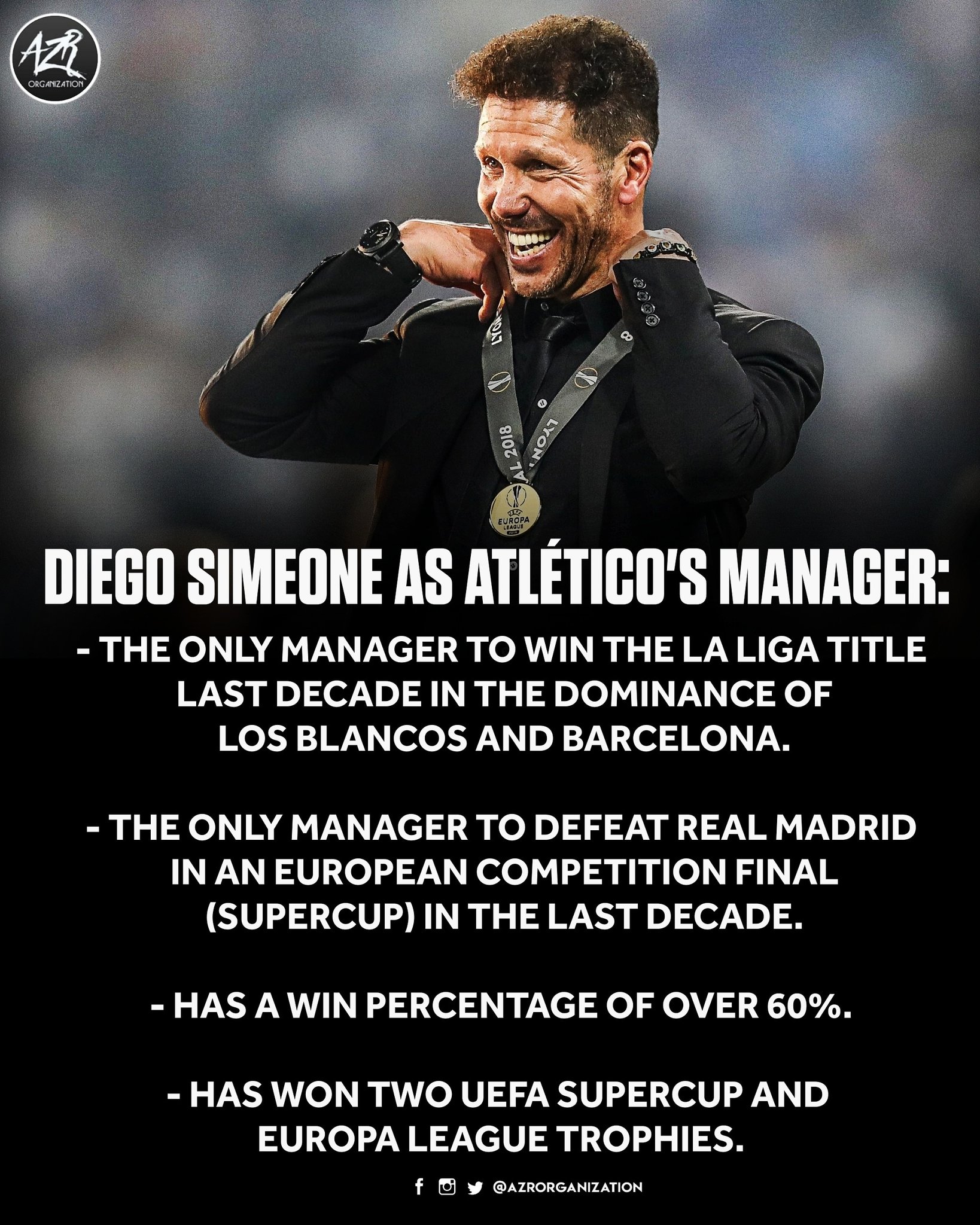 Happy Birthday To The Sir Alex Ferguson Of Atletico Madrid - Diego Simeone  