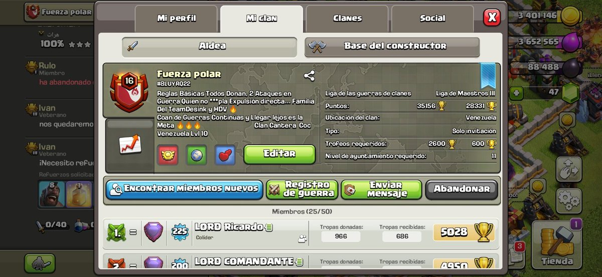 Este Humilde Clan Anda Reclutando de th11 para arriba Sii estas Interesado Solo Aplica aquii Re Esperamos 🔥🔥💪