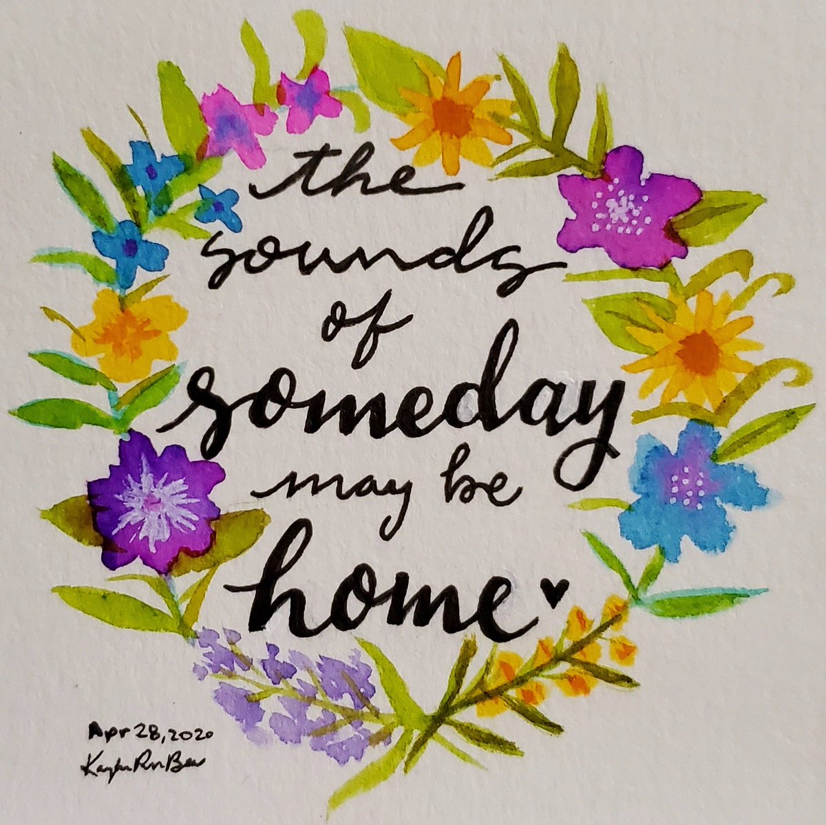 KayRoseBee's tweet photo. 119/366
"All gone is here today
Finding room to breathe
Go on beyond your way
And see"
@radiocomusic @JensenAckles
#Project366 #art #sketchbook #watercolor #illustration #artist #creative #radiocompany #radiocomusic #soundsofsomeday #SPNFamily #flowers #watercolorflowers #floral https://t.co/tQvJjsKKxQ