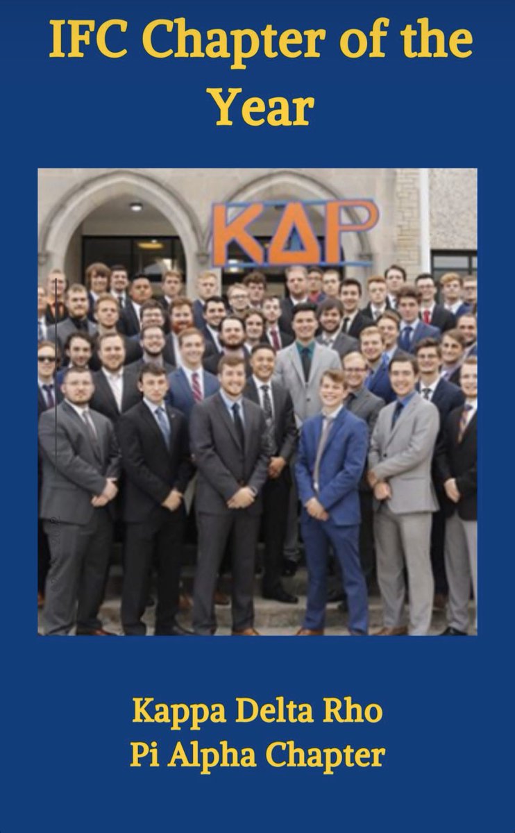 A huge thank you to all of our brothers who have worked so hard, and everyone else who has supported us in our endeavor for Chapter of the Year!!! 
We are so honored to be able to receive such a prestigious award!