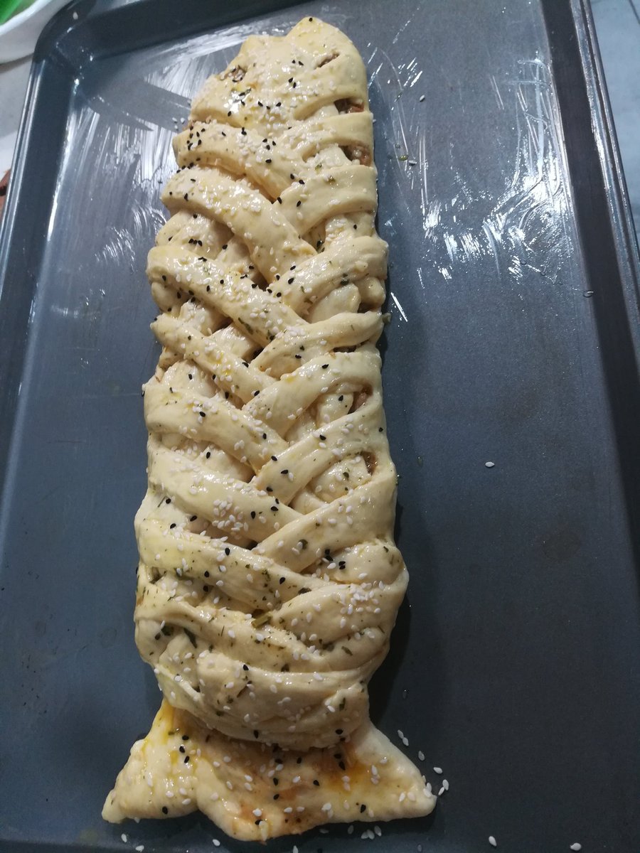 Neena557's tweet image. I made #ChickenBread 😋