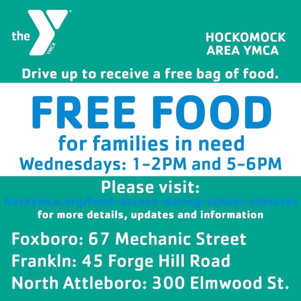 HockomockYMCA's tweet photo. Our Y is committed to being there when our community needs us. Tomorrow from 1-2pm and 5-6pm, we plan on distributing more than 1,000 grocery bags of non perishable items at our branches. Diapers, wipes, formula and baby food available upon request. https://t.co/n2io8tOPcW https://t.co/zz9OwPBxiU