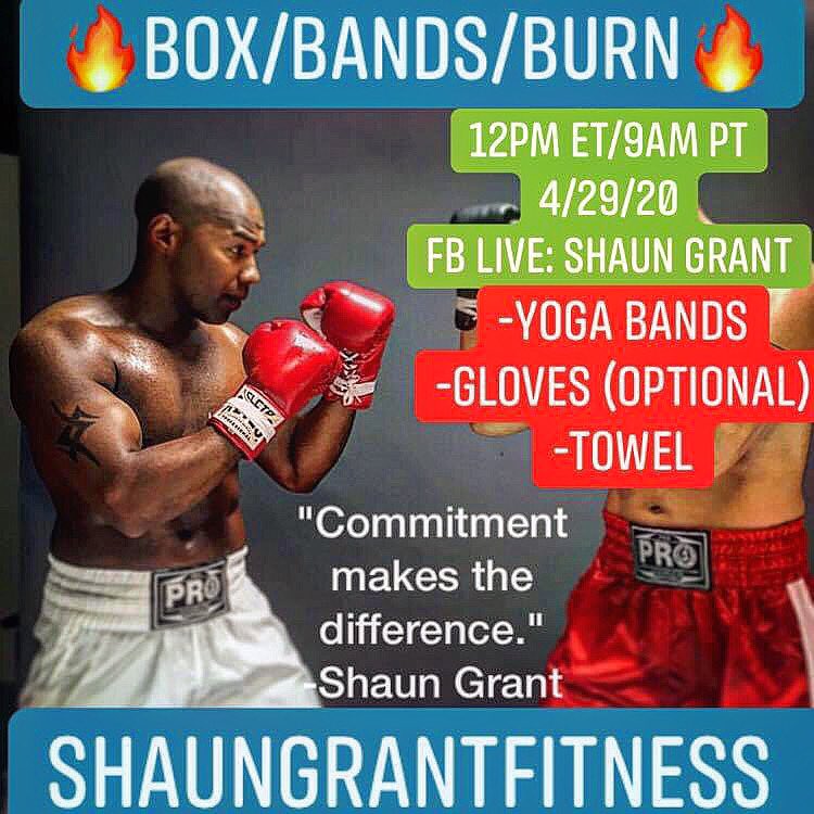 IamShaunGrant's tweet photo. ๐ฅBoxing/Bands Workout๐ฅ Day 3 promises to be a knockout! Donโt get left out! ๐ฅ๐ฅ๐ฅ
#truth #shaungrantfitness #workout #boxing #bands #timberwolfsrg #IAMSRG โค๏ธ https://t.co/rOEvEs2yml