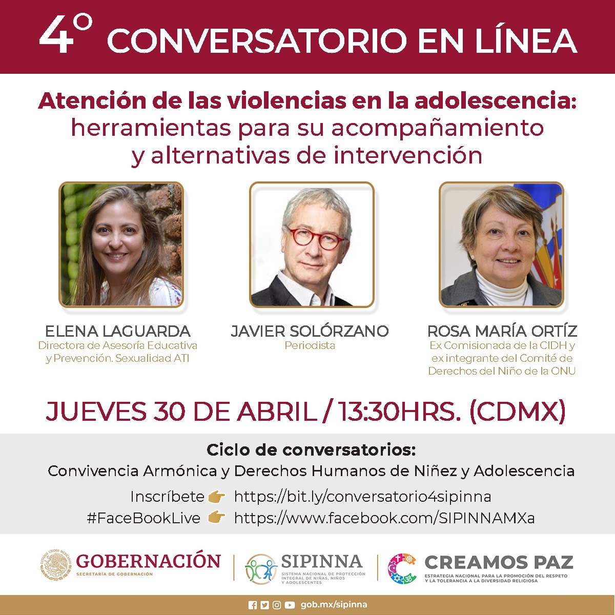 SIPINNA_MX's tweet photo. ¿Te gustaría saber cómo identificar las violencias contra las y los adolescentes y tener herramientas para prevenirlas en el contexto del #COVID19mx? Te invitamos a dialogar con especialistas.
🗓️ 30-04-20
📋Registro: https://t.co/fUXuY26bKK
📺#FacebookLive https://t.co/MpXLpziZAj https://t.co/roojYUu4KF