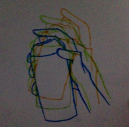 Check out these illustrations! Gr. 8's are trying out a variety of techniques when it comes to creating the illusion of movement.