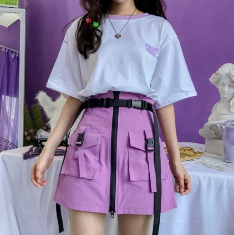 pink and purple outfits aesthetic