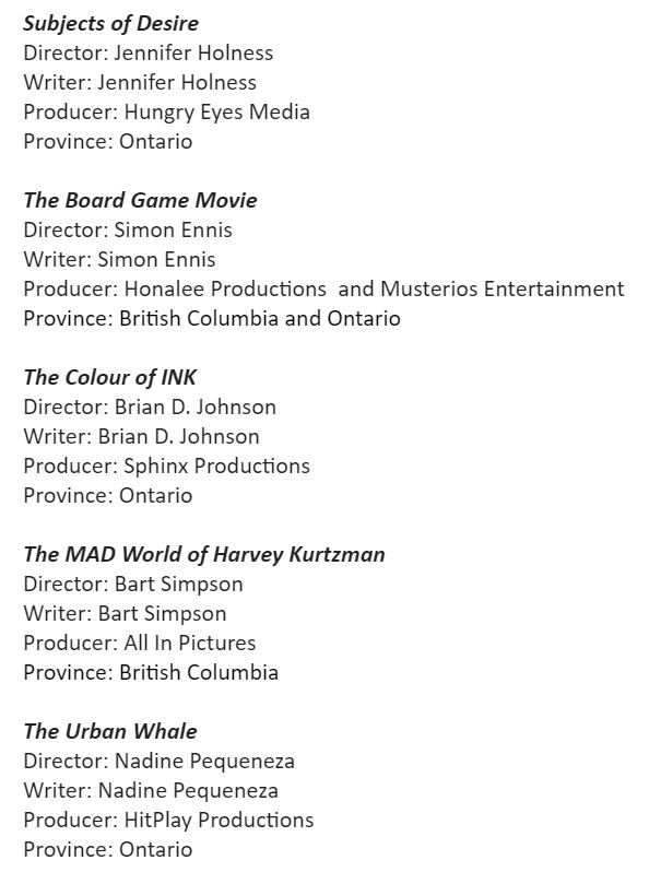 HertzBarry's tweet photo. Good news in the midst of [gestures wildly at everything]: @Telefilm_Canada announces $2.1-million for 15 documentaries, including a film on MAD Magazine cartoonist Harvey Kurtzman directed by (non-cartoon) Bart Simpson. https://t.co/YMnjAE59yV