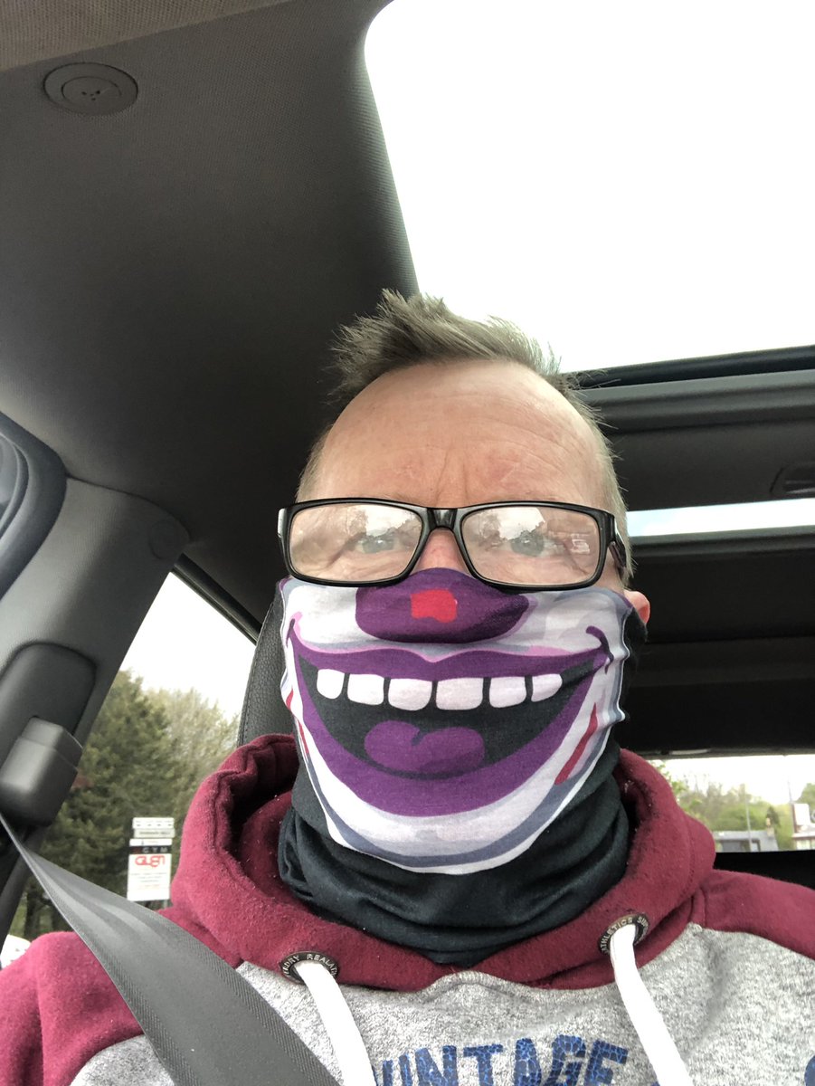 BrianIreland9's tweet photo. @BBCJohnBeattie @BBCRadioScot @BBCScotlandNews Got my mask John https://t.co/QeWmC1OFu2