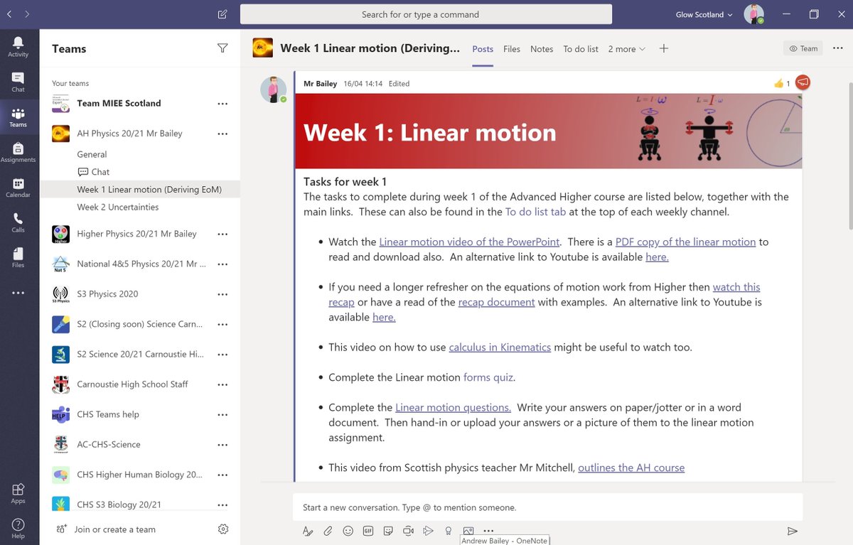 Latest blog on @MicrosoftTeams sharing my design, layout and approach to digital learning on @GlowScot using #MicrosoftForms #Video @SharePoint @OneNoteEDU   

blogs.glowscotland.org.uk/an/digitallear…

#MIEExpert #MicrosoftTeams #MicrosoftEDU #TeamMIEEScotland #DigiLearnScot #distancelearning