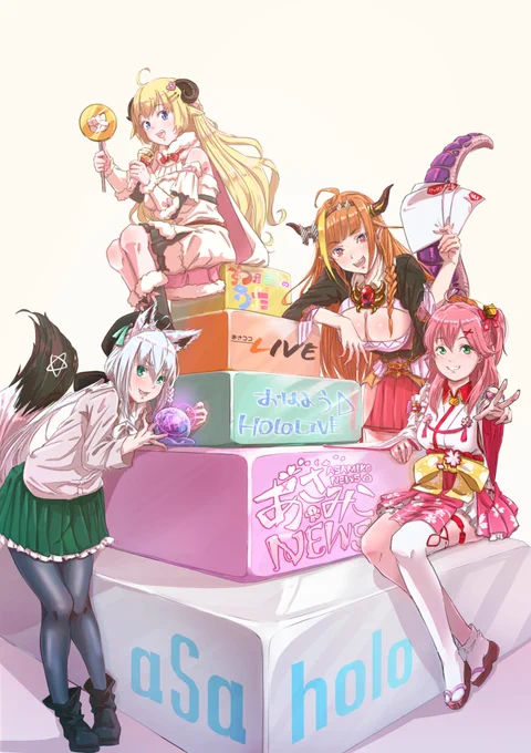 朝のホロライブはイイゾ〜!
#朝ホロ四天王
#つのまきあーと 
#みかじ絵
#絵フブキ
#miko_Art 