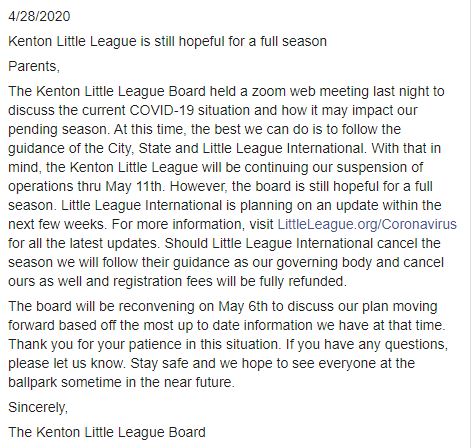 KentonLL's tweet photo. KLL Still Hopeful to Play Full Season. Stay Safe and Stayed Tuned... https://t.co/hJcBCr71Ux