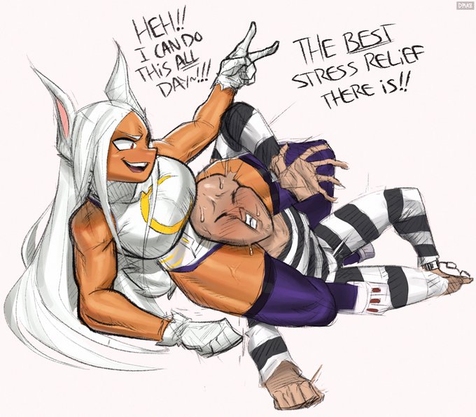 Mirko doodles for fun! She's the best, and no one will convince me otherwise! Haha #bnha 