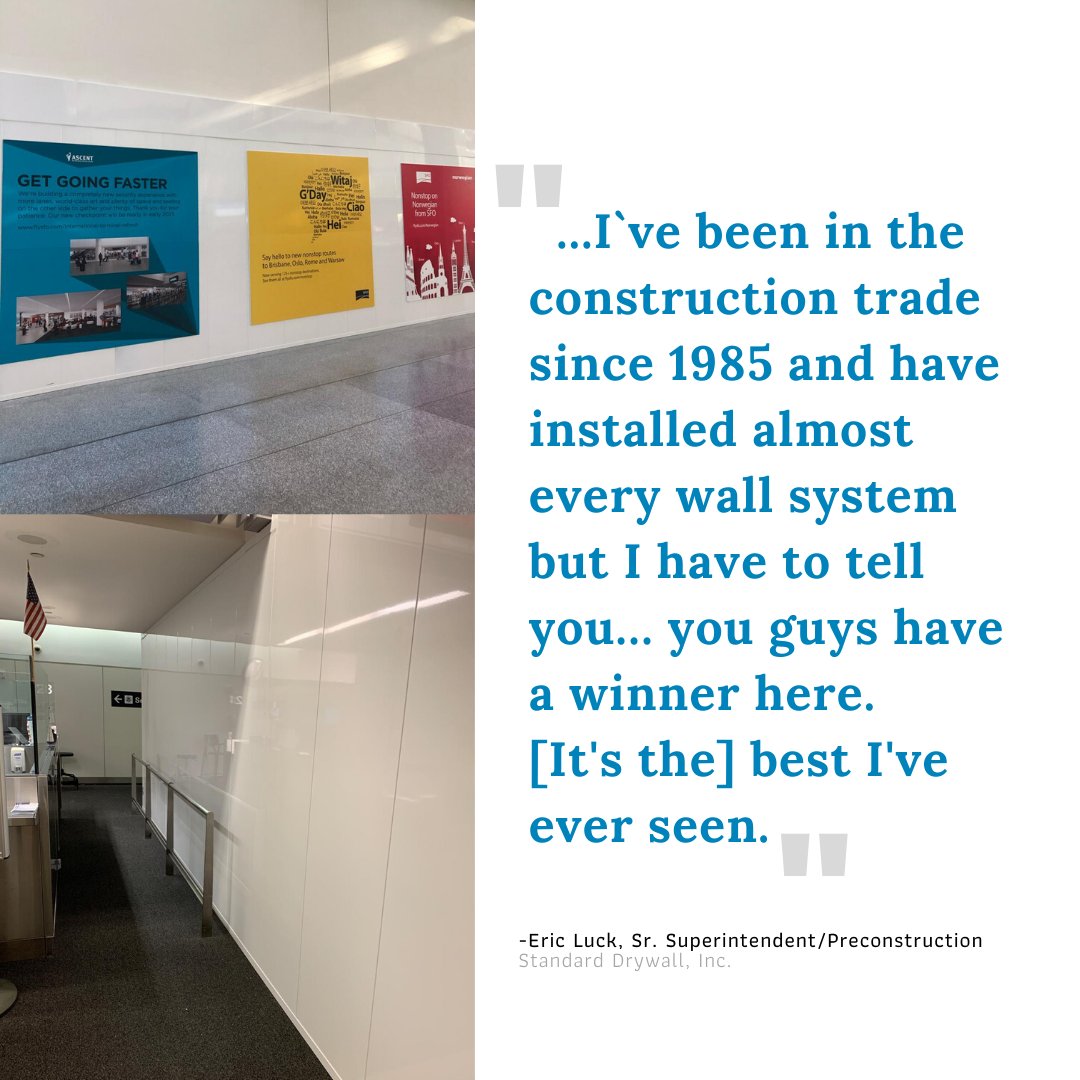 McCainWalls's tweet image. We love to hear from @panamarinc and customers on their great experience with #McCainWalls!

Check out what Standard Drywall Inc.  and others have to say: bit.ly/MW-testimonials

#satisfiedcustomera #bestwallsever #modularwalls #airportwalls #hospitalwalls #alluminumwalls