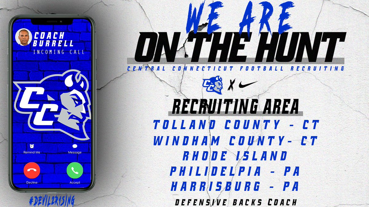 😈🔵⚪️

We Are On The Hunt!

Coaches have been working hard in search for 2021 future Blue Devils. 

Give Defensive Backs Coach, Abbott Burrell a follow!

<a href="/Abbott_Burrell/">Abbott Burrell</a>