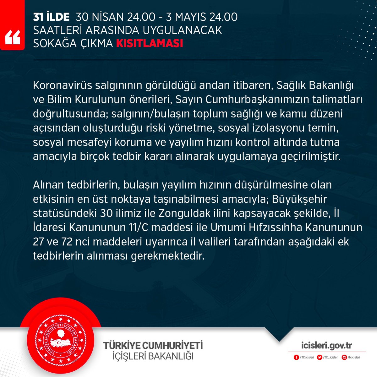 T.C. İçişleri Bakanlığı tweet media