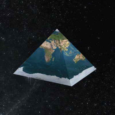 PowerOfOccult's tweet photo. You flat earthers are dumb, y’all know it’s a fucking pyramid!
#pyramidearth https://t.co/KXc2GGoUo1