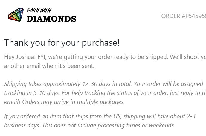 jgoldvava's tweet photo. @realpwd I ordered a gift for my niece on 3/30 and it doesn't look like it's even been shipped yet. Can you please offer an update? https://t.co/SbHYsYg7Wj