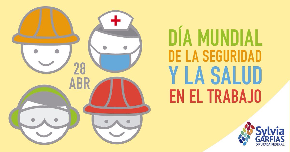 sylviagarfias's tweet photo. "Detengamos la pandemia: la seguridad y salud en el trabajo puede salvar vidas".
Hoy más que nunca se debe dar prioridad a prácticas seguras en los espacios laborales, cuidando la seguridad y salud del trabajador.
#StopthePandemicAtWork https://t.co/8k6l2UIdUE