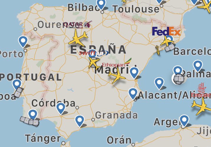 Rayo3mil's tweet photo. 🇪🇸 sin #aviones por el #COVID__19 https://t.co/ozWB72aNnb