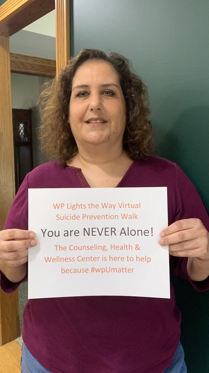 eileenlubeck's tweet photo. @wpunj_edu virtual Suicide Prevention walk #wpUmatter @WPPHA @WPCHWCenter @WillyP_OVMA https://t.co/SQkY4Miijv