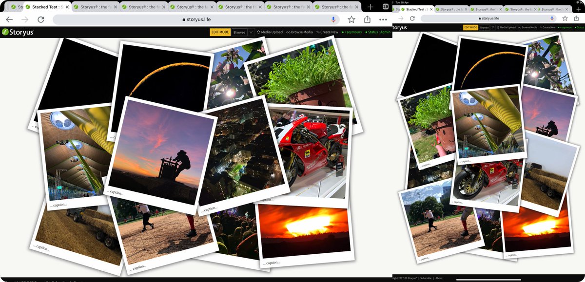 StoryusLife's tweet photo. Really pleased with the initial release of this new playful image gallery: 'stacked' - like a stack of old instant film photographs on a table

https://t.co/MqxRb4khxo

I would love to know what you think of the design in general? https://t.co/lxXWdeg9Hg