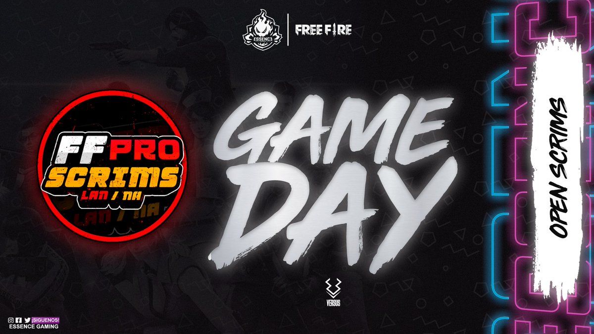 #GameDay | Actividad en la liga @FFproScrims de #FreeFire.

¡Vamos por un BOOYAH!

⏰ | 9:30 pm

It's time to #FeelTheEssence