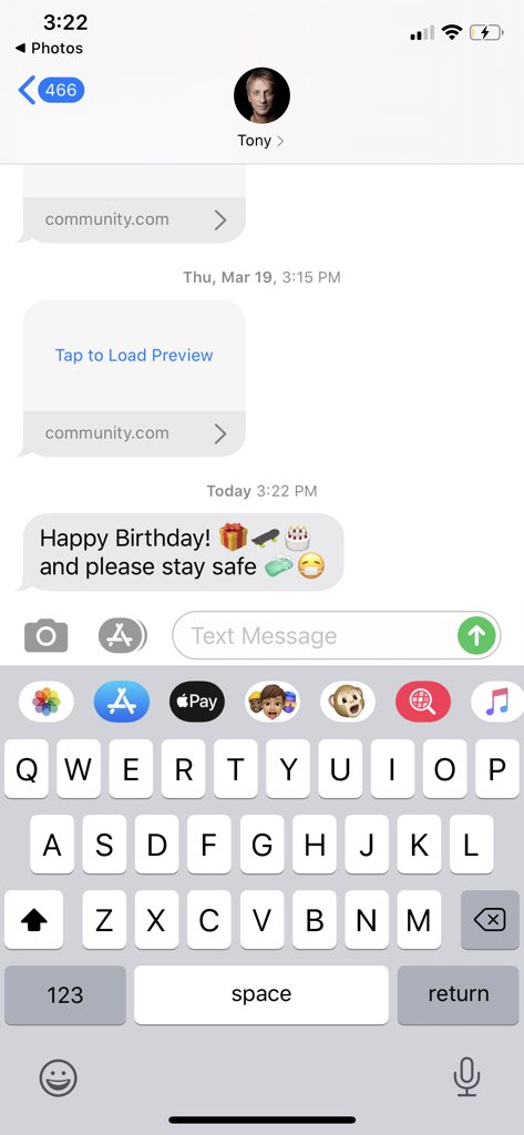 Tony Hawk texted me happy birthday nothing else matters today is the best day of my life 