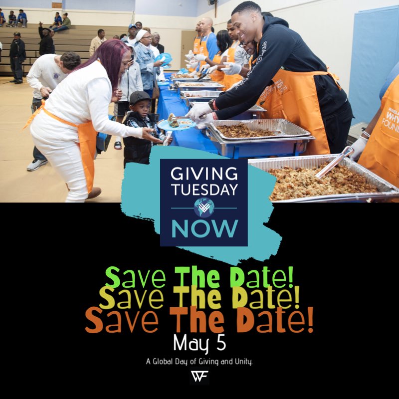WhyNotFdn's tweet photo. Save the date! #GivingTuesdayNow is May 5th. We encourage everyone to come together to show love & support to our communities and nonprofits worldwide! #whynotgive https://t.co/BpaoEx1WnI