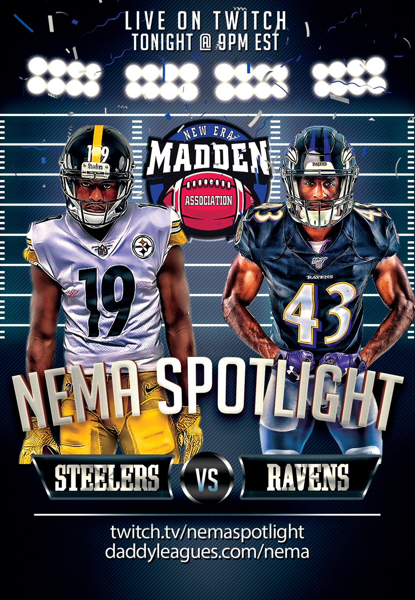 NewEraMadden's tweet photo. You don’t want to miss tonight’s #NEMASpotlight! Two of the best squaring off in a heated divisional rivalry.
Tune in at 9 PM Est only on https://t.co/XwH1HL1QvS
-
@MaddenAccord https://t.co/DTTudjkaLX