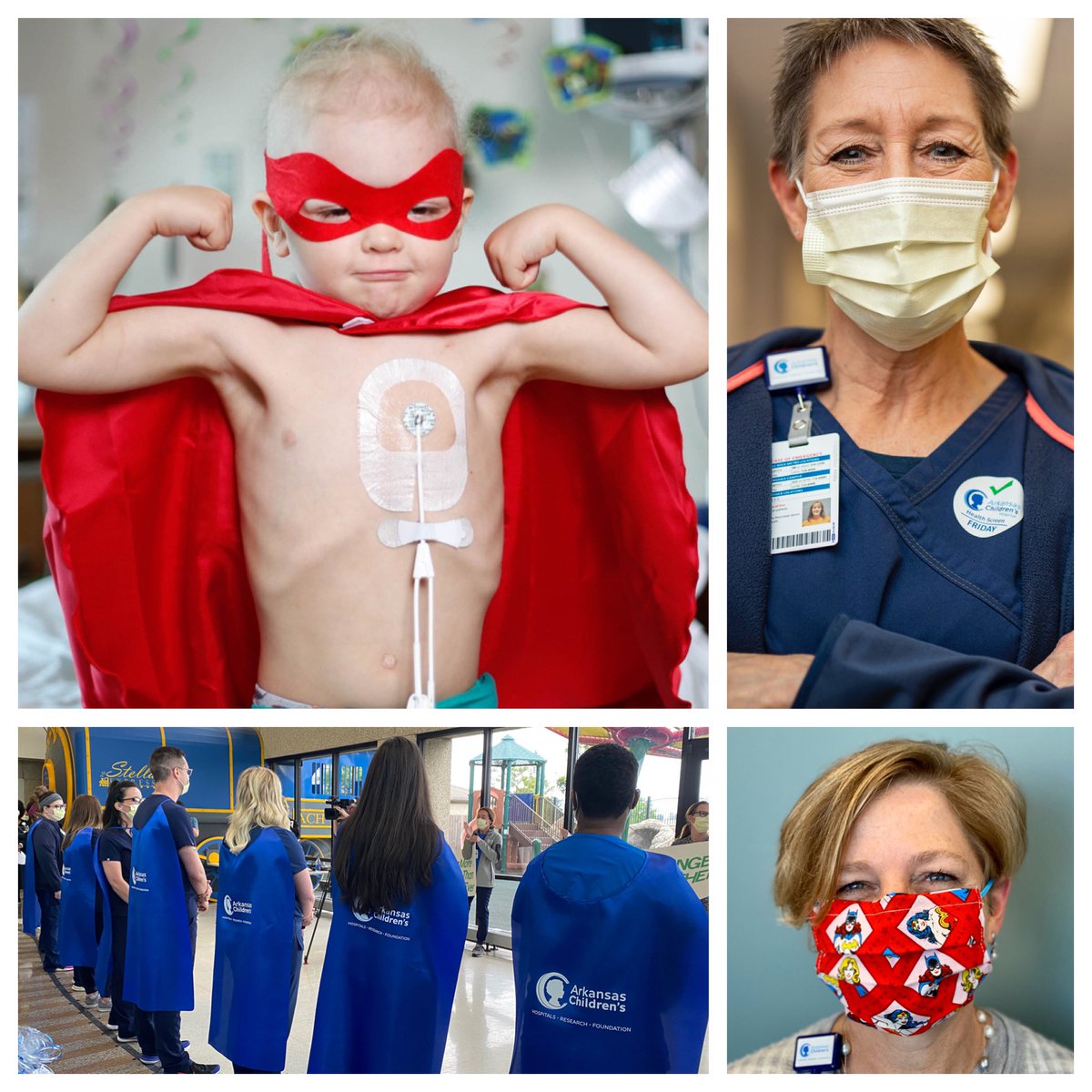 MarcyDoderer's tweet photo. Every day I’m surrounded by superheroes at @archildrens. Our kids use their powers to beat the odds. Our team uses their powers to make kids #bettertoday and #healthiertomorrow. #NationalSuperHeroDay #MoreThanEver #championsforchildren #superheromask @jimifanclub https://t.co/YUZ8Vclmnp