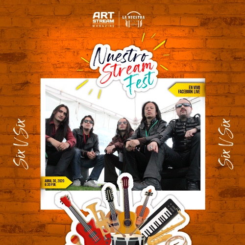 📽 Más fuerza para cerrar la segunda fecha <a href="/sixvsix_rock/">Six V Six - Power Rock And Roll</a> llega a #NuestroStreamFest 🎙 El Power Rock n Roll hoy desde las 6:30 p.m. 🕡

🎉A través de @Lnuestraemisora y Art Stream Magazine en Facebook Live.🎉