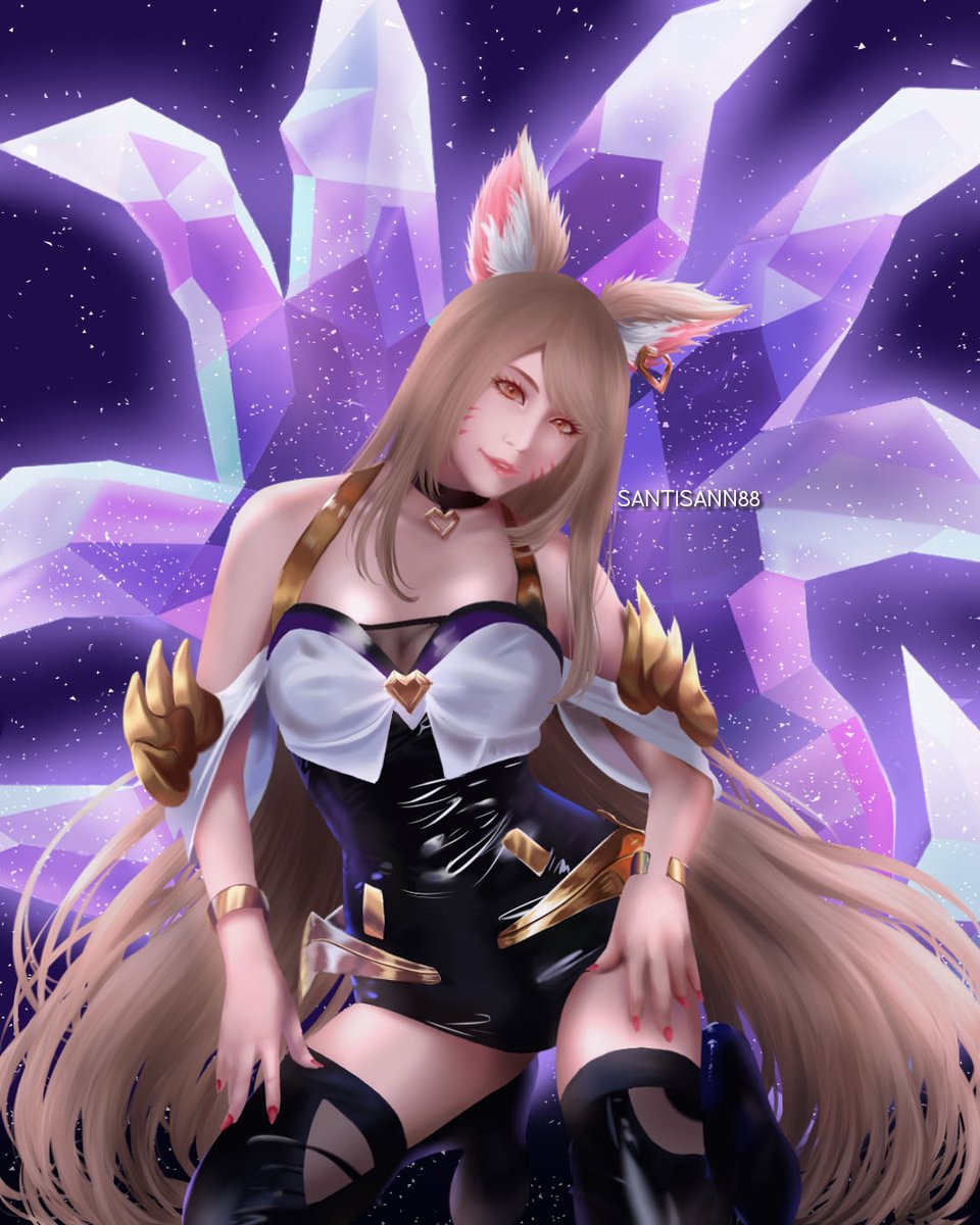 Fanart @yuojaci as 
Ahri K/DA
#Ahri #ahrikda #art #artprogress #artist #artwork #digitalart #digital #semirealism #illustration #painting #coloring #artoftheday #artgallery #fanart #beautiful #realism #digitaldrawing #midnight #instaoftheday #leagueoflegends