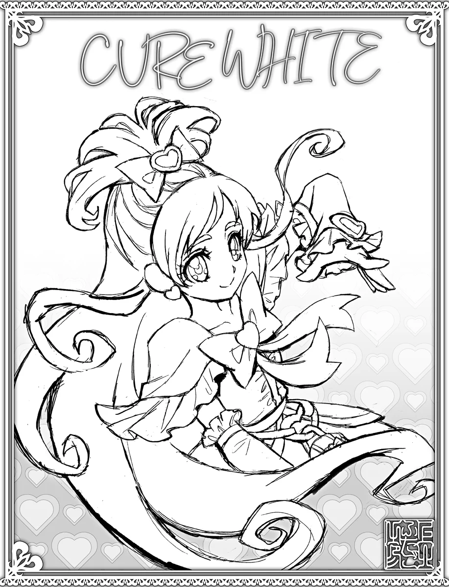 漫画家が描いたプリキュアのぬりえマラソンが子供たちに希望を与える