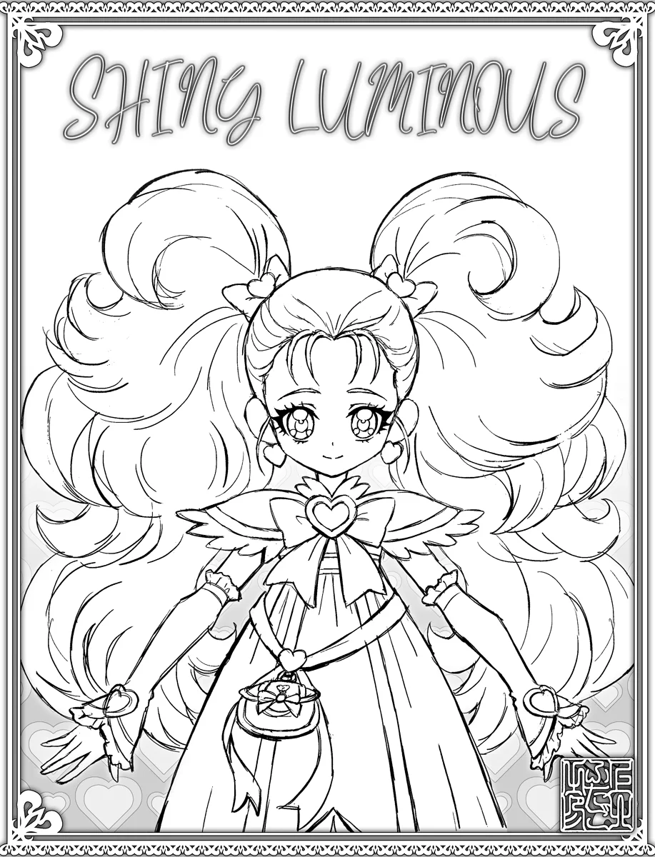 漫画家が描いたプリキュアのぬりえマラソンが子供たちに希望を与える
