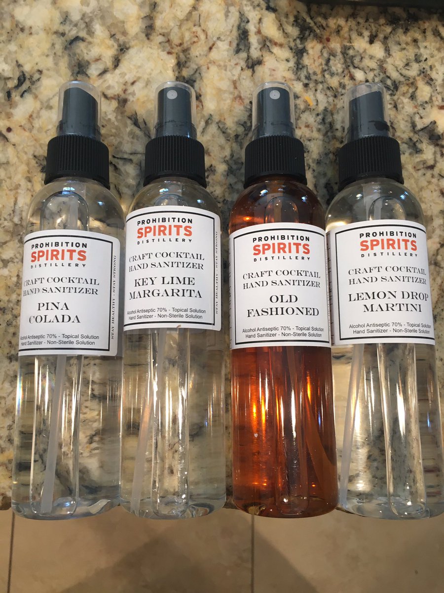 cwroach's tweet photo. Love, my new hand sanitizers. They smell just like the cocktail. 
“Not for ingestion”🤦‍♀️ https://t.co/lbhtz2UPB3