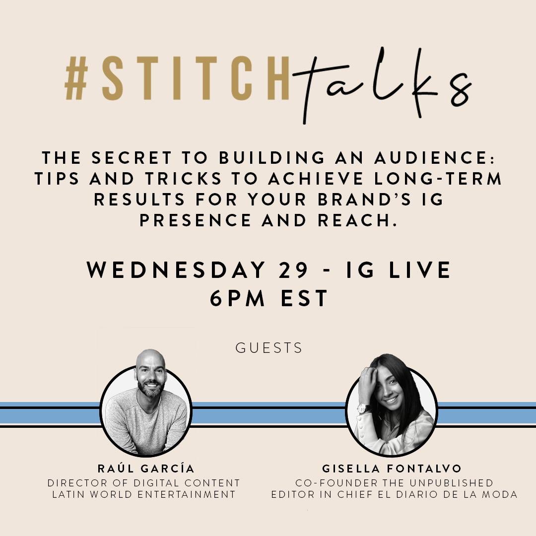 RaulGarciaTV's tweet photo. Mi primer IG Live mañana 🙊 en #StitchTalks ❤️ https://t.co/16cXgh68sF