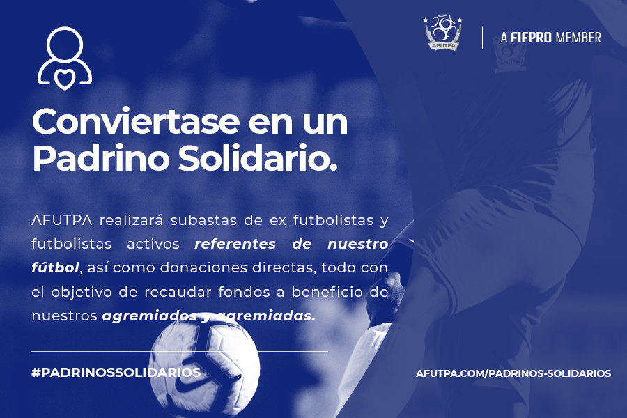 AFUTPA's tweet photo. Hemos creado el programa #PadrinosSolidarios con el objetivo de gestionar fondos por medio de subastas de referentes del fútbol nacional y donaciones directas que nos permitan brindarle ayuda a los y las futbolistas de Panamá.

Detalles: https://t.co/LdIcBQrI5m

@FIFPro https://t.co/5Ymw9XV29v