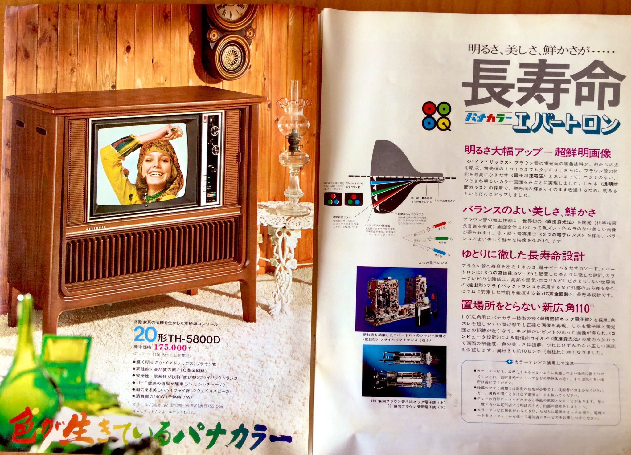 昭和レトロ】 返っ 稼働ブラウン管パナソニック 家具調テレビ TH 昭和レトロ】 返っ 稼働ブラウン管パナソニック 家具調テレビ TH