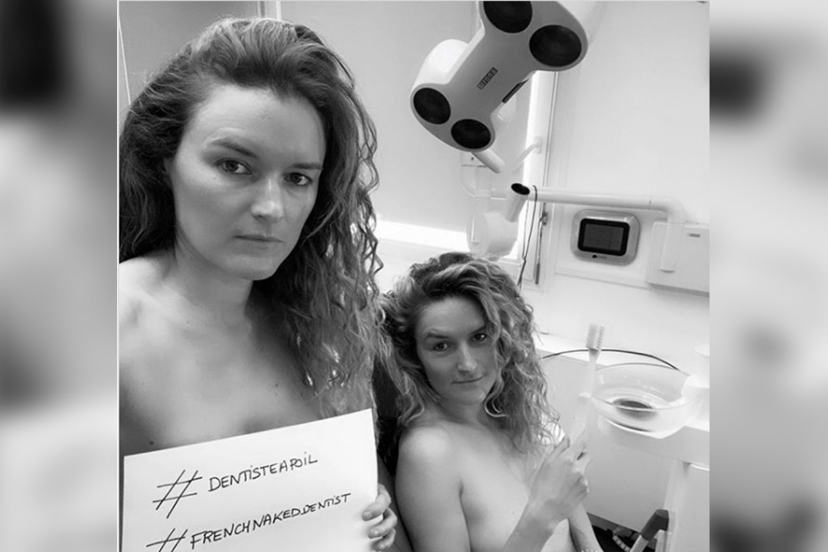 nypost's tweet photo. German, French healthcare workers pose nude to protest PPE shortages https://t.co/hZv8nuHAvE https://t.co/5m3QGUAMc5