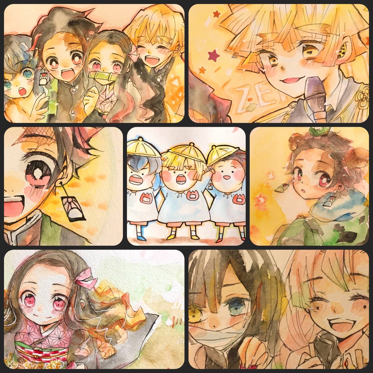 #鬼滅の刃絵描きさんと繋がりたい
ほわー!久々にこのタグ出回ってるのみました⁽⁽ ◟(灬 ˊωˋ 灬)◞ ⁾⁾ぜひアナログ水彩色鉛筆&透明水彩お絵かきさんと繋がりたいです??✨お休みなのでタグ巡回します〜!