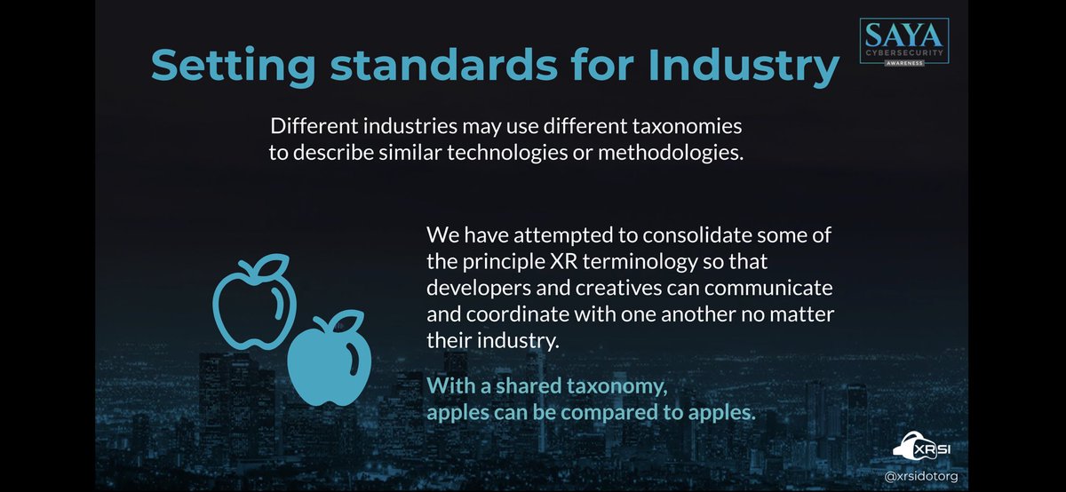 XRSIdotorg's tweet photo. Our Exec Director of communication @marcomagnano and #XRDCF core contributor @harbingeralpha sharing awareness around the need 4 standard and how #XRSI leverages global expertise to establish the baseline standards - live now @sayauniversity global summit https://t.co/bWwUm72ke3 https://t.co/pAUtWW3XZp