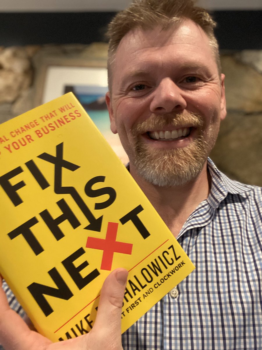 charlesgaudet's tweet image. Already into the first chapter and love it. Way to go @MikeMichalowicz - great book! #FixThisNext