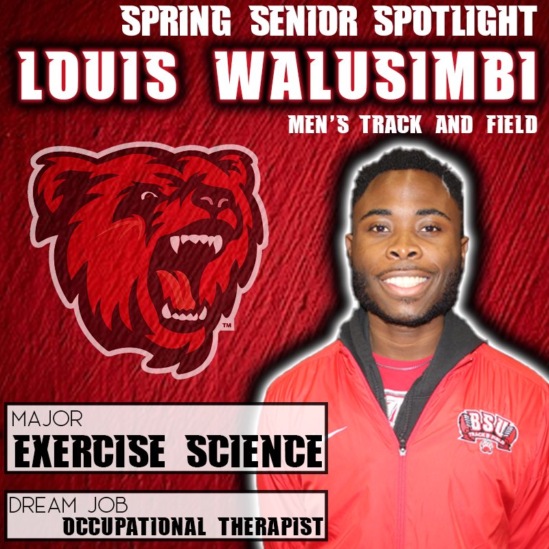 bsubears's tweet photo. 🏃‍♂️Senior Louis Walusimbi is majoring in exercise science and one day wants to be an occupational therapist 🏃‍♂️
-
#BSUBears #BSUTF https://t.co/V3PKqHeYML