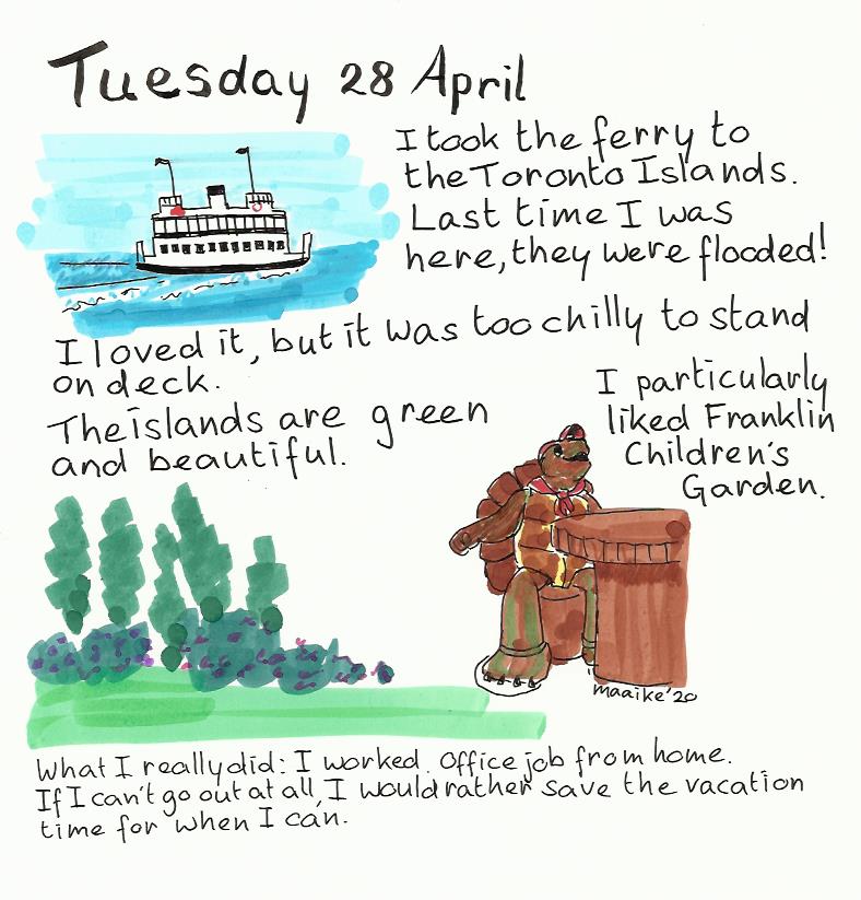maaibaai's tweet photo. Finally made it to the islands! I will have to look for the Franklin books now.

#NotActuallyInToronto #traveljournal #CoronaTravelAtHome #Toronto #illustratie #Torontoferry #TorontoIsland #TorontoIslands #FranklinChildrensGarden https://t.co/tZfXNelzEZ